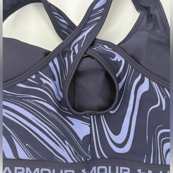 NWT $40 Women's Under Armour Mid Crossback Print Size 3X Sports Bra - Picture 8 of 9